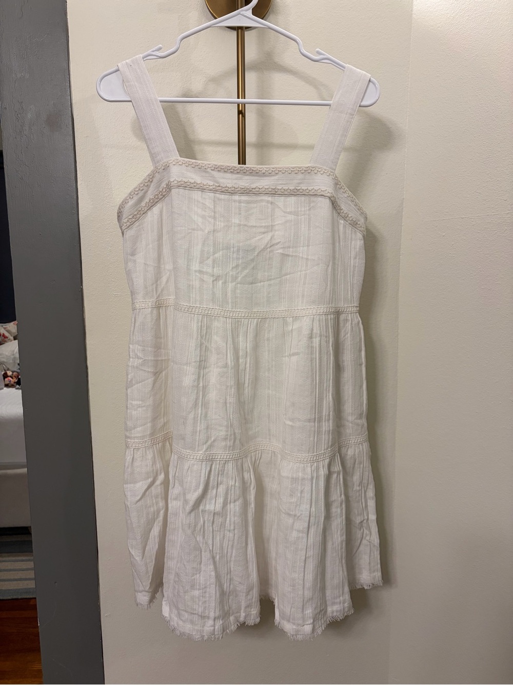 Tommy Bahama White Cotton Tiered Sundress for women’s - size med/large maybe?